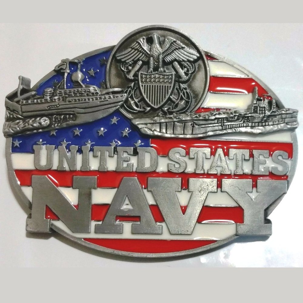 UNITED STATES NAVY USA BELT BUCKLE
